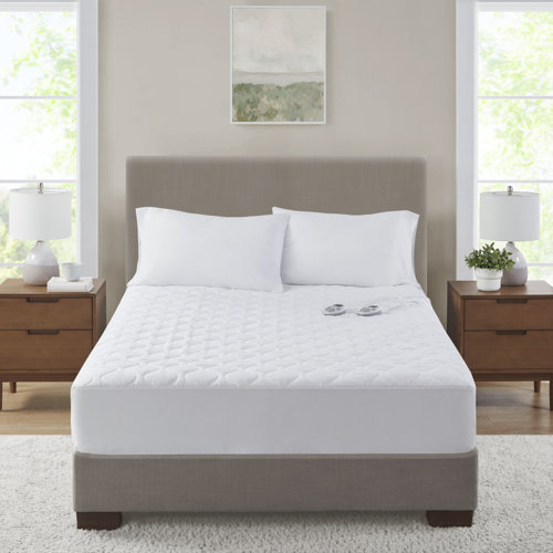 Serta Microfiber Heated Mattress Pad & Reviews Wayfair